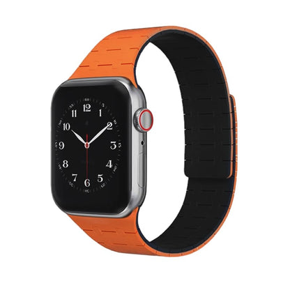 「スポーツ デュアルトーンバンド」Apple Watch用シリコン製マグネット式通気性バンド