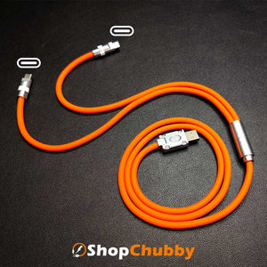 「チャビー」2 in 1 急速充電ケーブル (C+C)