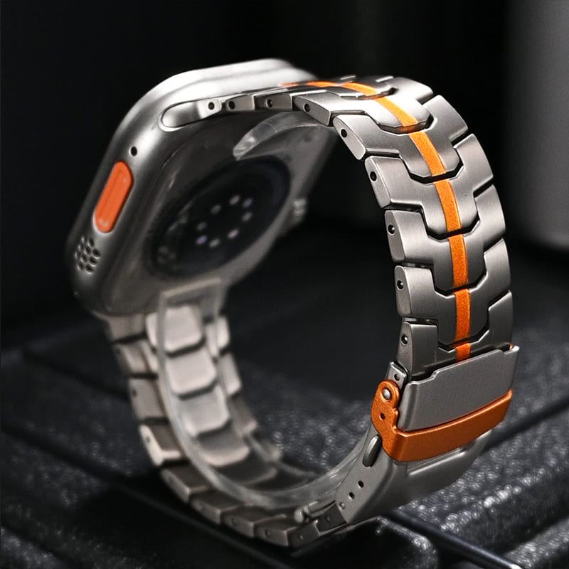 「エレガンスを再定義」チタン合金Apple Watchバンド