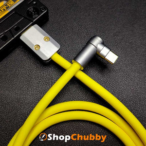 「チャビー」USB 90°エルボデザイン急速充電ケーブル