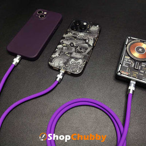 「チャビー」2 in 1 急速充電ケーブル（Lightning+Lightning）