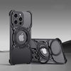 360°スタンド マグネット式冷却iPhoneケース - 黒