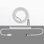 "Chubby" USB To Type C Spring Keyboard Cable