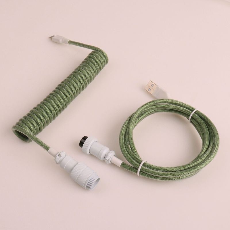 "Chubby" USB To Type C Spring Keyboard Cable