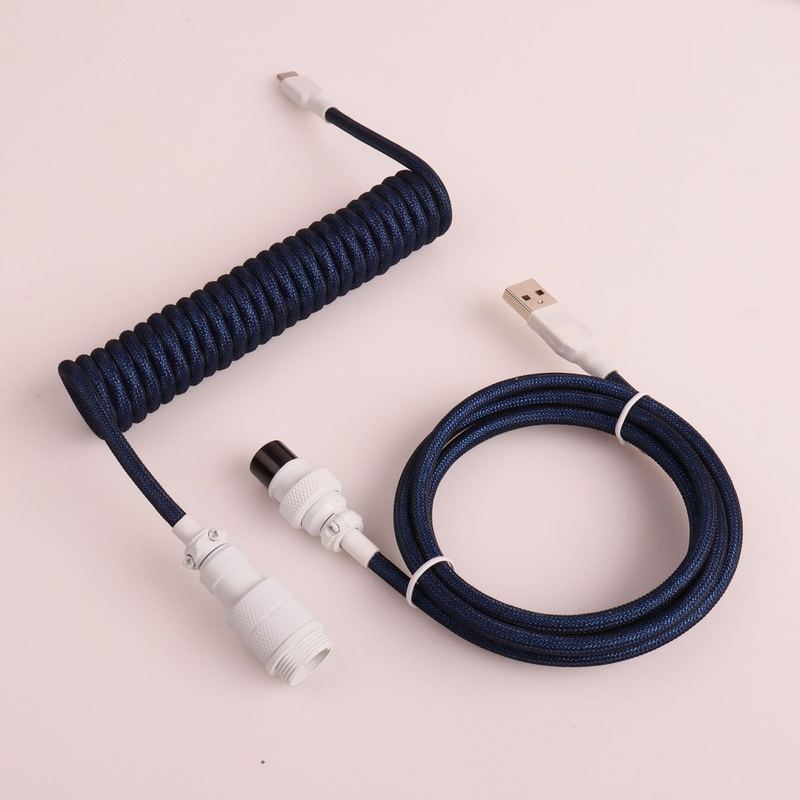"Chubby" USB To Type C Spring Keyboard Cable
