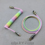 "Chubby" USB To Type C Spring Keyboard Cable