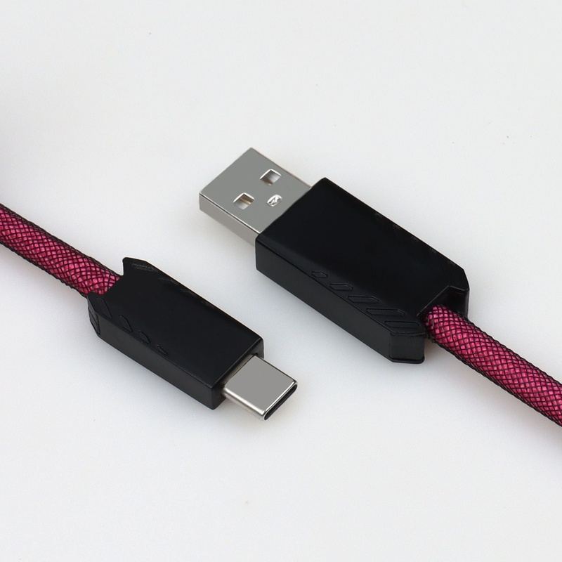 "Chubby" USB To Type C Spring Keyboard Cable