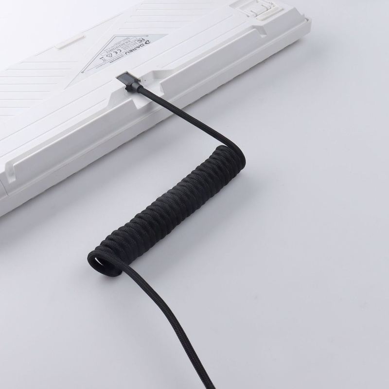 "Chubby" USB To Type C Spring Keyboard Cable