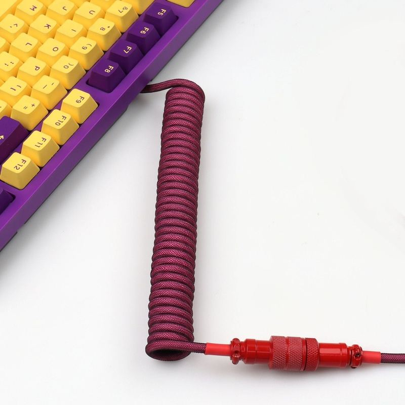 "Chubby" USB To Type C Spring Keyboard Cable