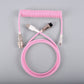 "Chubby" USB To Type C Spring Keyboard Cable
