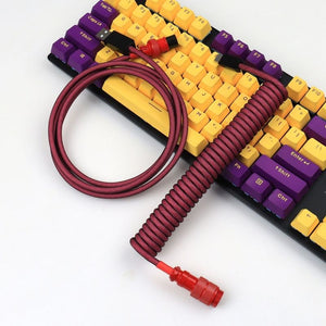 "Chubby" USB To Type C Spring Keyboard Cable