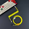 「チャビー」USB-Type Cスプリングキーボードケーブル - 黄