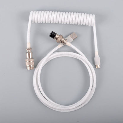 "Chubby" USB To Type C Spring Keyboard Cable