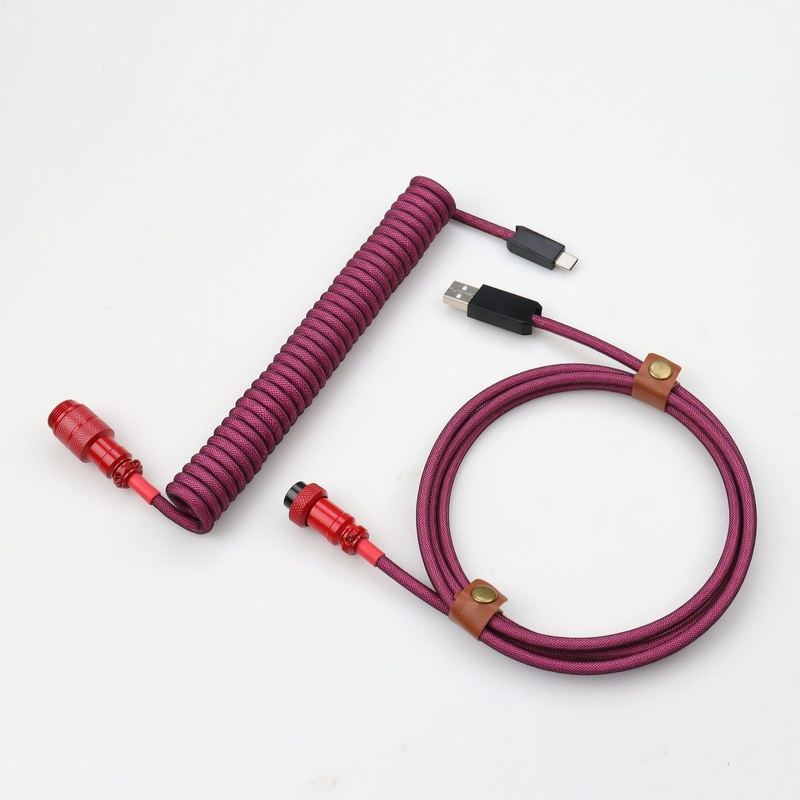 "Chubby" USB To Type C Spring Keyboard Cable