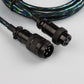 "Chubby" USB To Type C Spring Keyboard Cable
