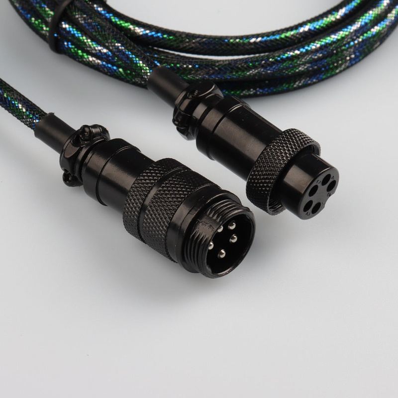 "Chubby" USB To Type C Spring Keyboard Cable