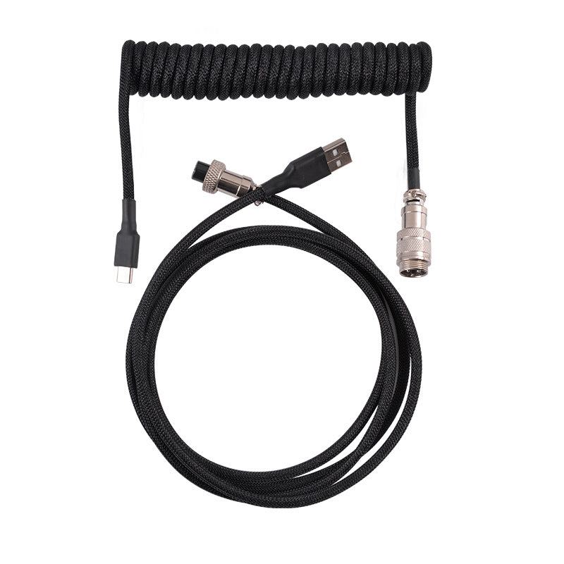 "Chubby" USB To Type C Spring Keyboard Cable