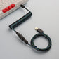 "Chubby" USB To Type C Spring Keyboard Cable