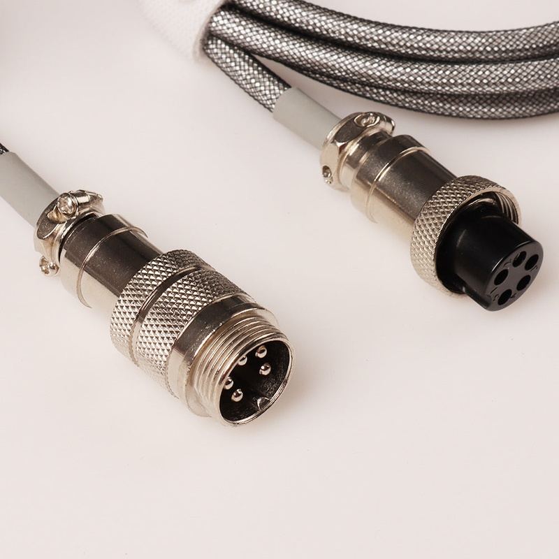 "Chubby" USB To Type C Spring Keyboard Cable