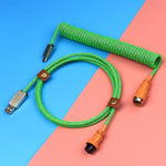 "Chubby" USB To Type C Spring Keyboard Cable
