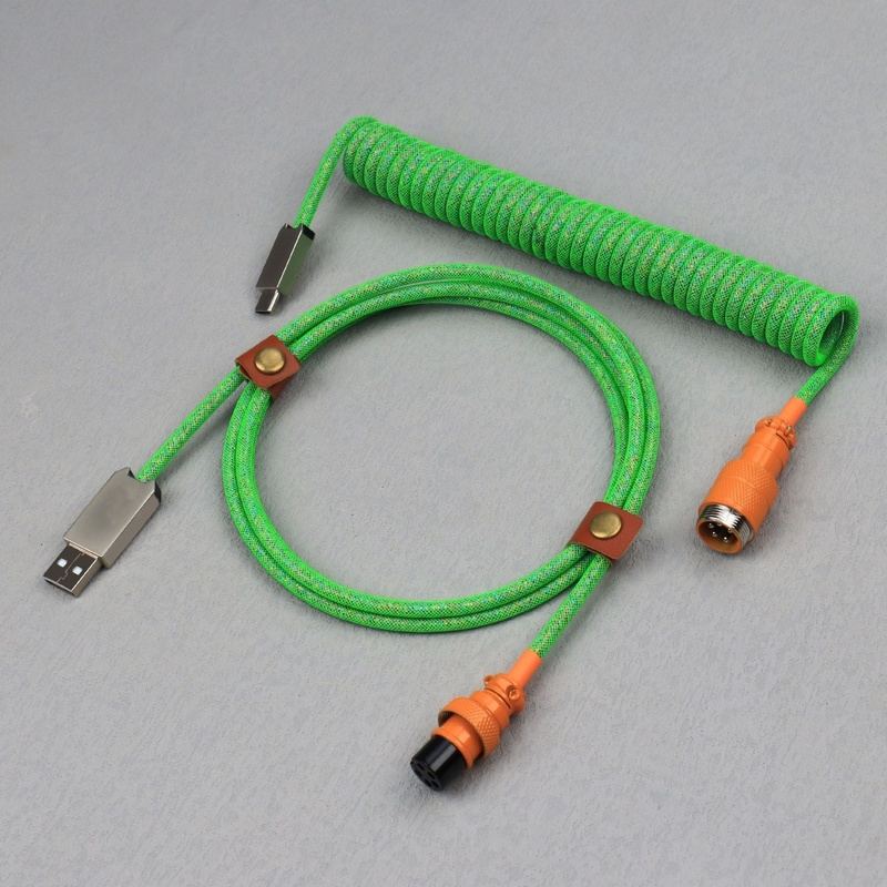 "Chubby" USB To Type C Spring Keyboard Cable