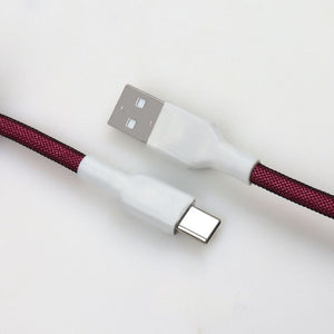 "Chubby" USB To Type C Spring Keyboard Cable