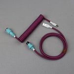 "Chubby" USB To Type C Spring Keyboard Cable