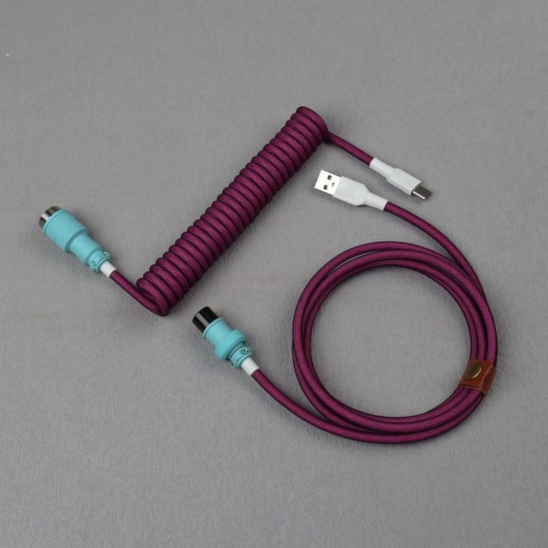 "Chubby" USB To Type C Spring Keyboard Cable