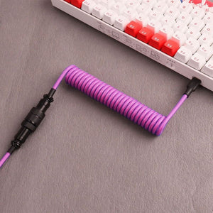 "Chubby" USB To Type C Spring Keyboard Cable