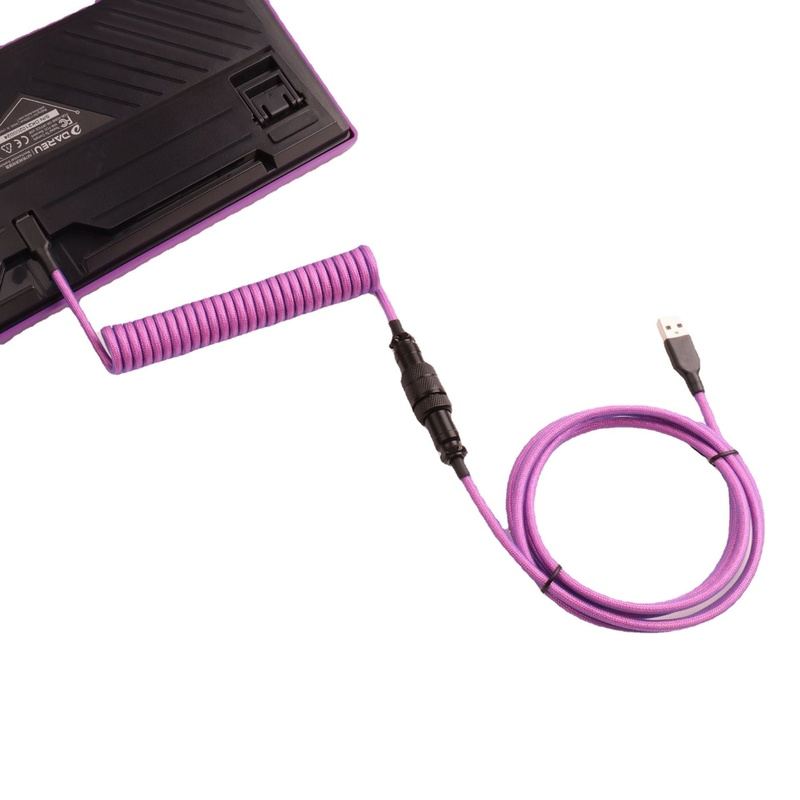 "Chubby" USB To Type C Spring Keyboard Cable