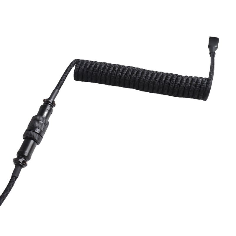 "Chubby" USB To Type C Spring Keyboard Cable