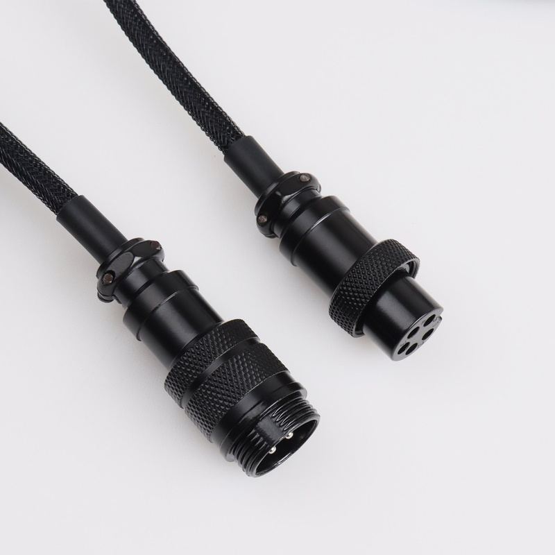 "Chubby" USB To Type C Spring Keyboard Cable
