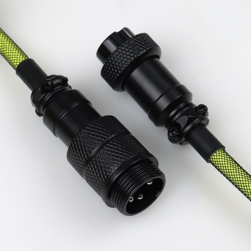 "Chubby" USB To Type C Spring Keyboard Cable