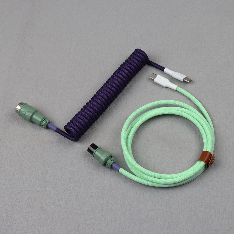 "Chubby" USB To Type C Spring Keyboard Cable - 717622442117