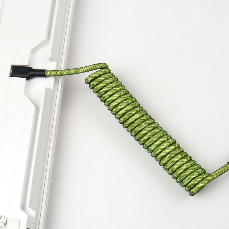"Chubby" USB To Type C Spring Keyboard Cable