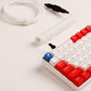 "Chubby" USB To Type C Spring Keyboard Cable