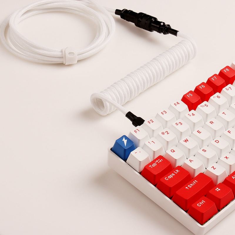"Chubby" USB To Type C Spring Keyboard Cable