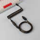 "Chubby" USB To Type C Spring Keyboard Cable