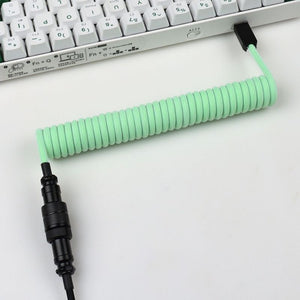 "Chubby" USB To Type C Spring Keyboard Cable
