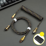 "Chubby" USB To Type C Spring Keyboard Cable
