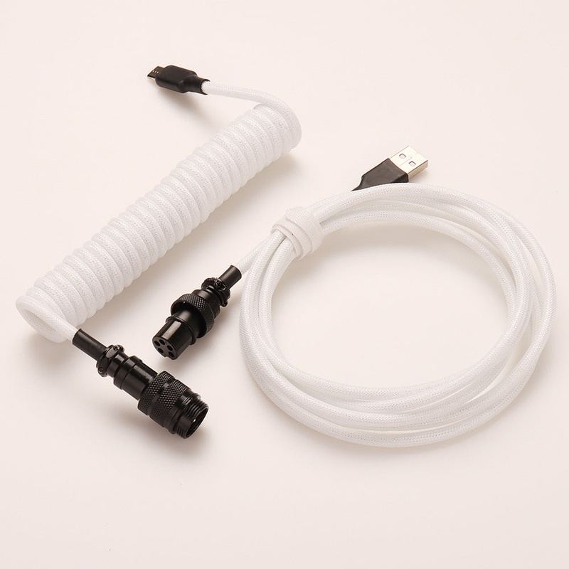 "Chubby" USB To Type C Spring Keyboard Cable
