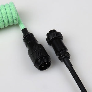 "Chubby" USB To Type C Spring Keyboard Cable