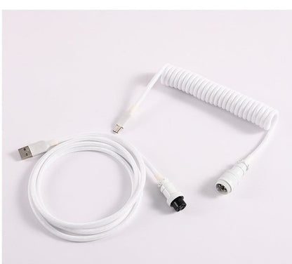 "Chubby" USB To Type C Spring Keyboard Cable