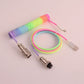 "Chubby" USB To Type C Spring Keyboard Cable