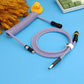 "Chubby" USB To Type C Spring Keyboard Cable