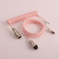 "Chubby" USB To Type C Spring Keyboard Cable