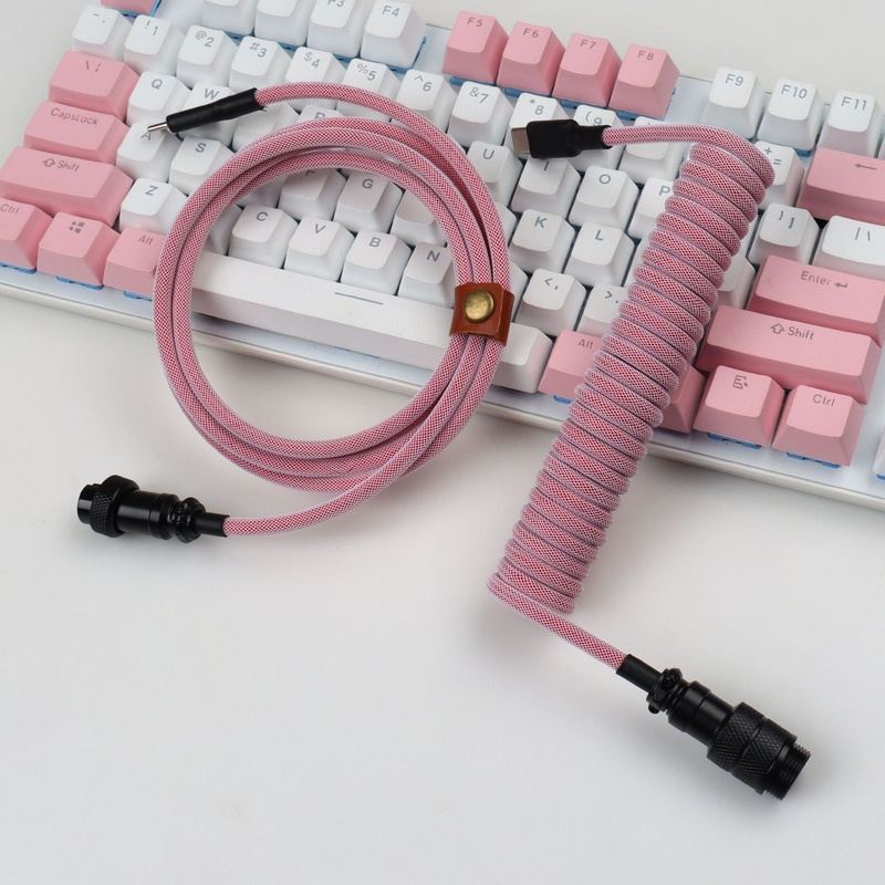 "Chubby" USB To Type C Spring Keyboard Cable