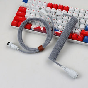 "Chubby" USB To Type C Spring Keyboard Cable