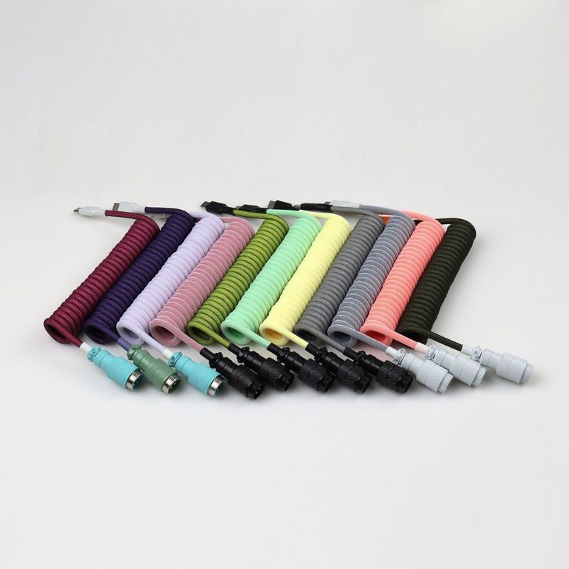 "Chubby" USB To Type C Spring Keyboard Cable