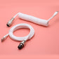 "Chubby" USB To Type C Spring Keyboard Cable